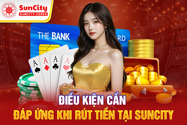 Điều kiện cần đáp ứng khi rút tiền SUNCITY